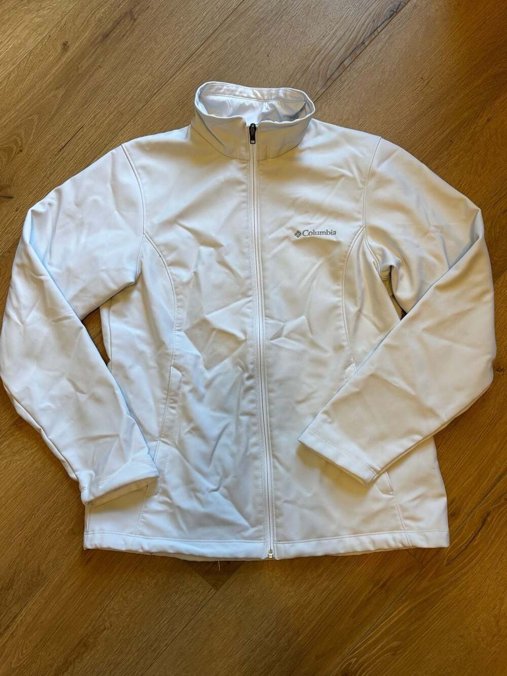 Columbia White Full-Zip Women's Jacket